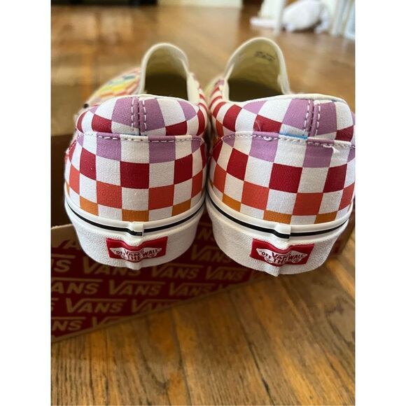 Vans Classic Slip On Multi Color Checkerboard - Picture 5 of 7